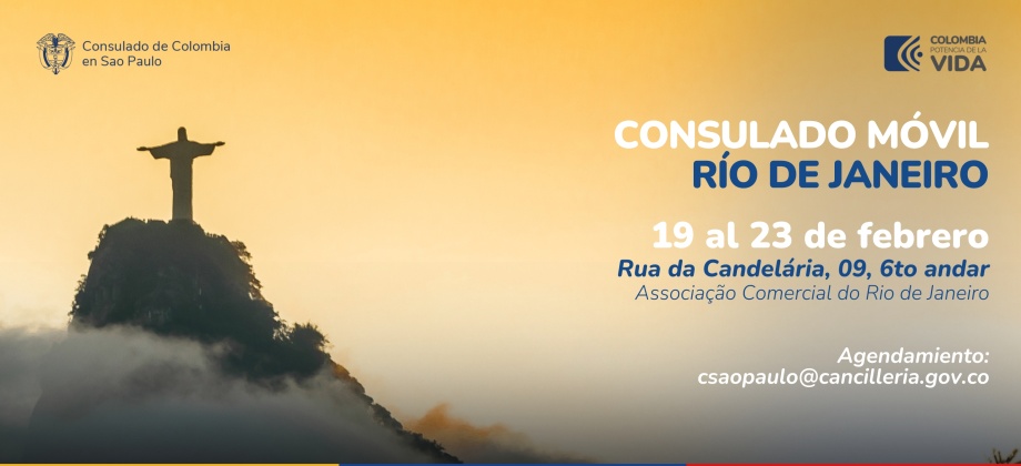 Consulado Movil en Rio de Janeiro del 19 al 23 de febrero de 2024