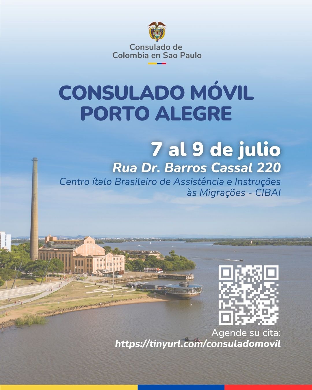 Consulado Móvil en Porto Alegre (RS) – 7 al 9 de julio de 2026