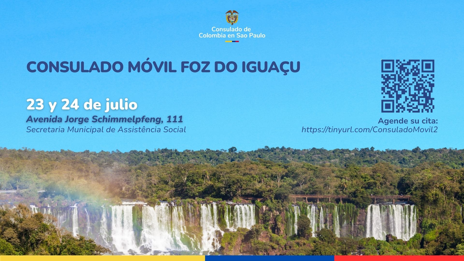 Consulado Móvil en Foz do Iguaçu que se realizará el 23 y 24 de julio de 2026 podrán realizar sus trámites  
