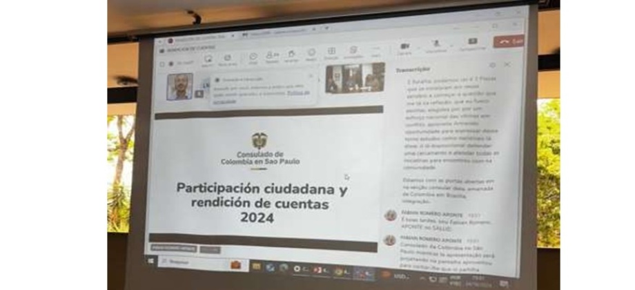 Así rendimos cuentas desde la Embajada y los Consulados de Colombia en Brasil