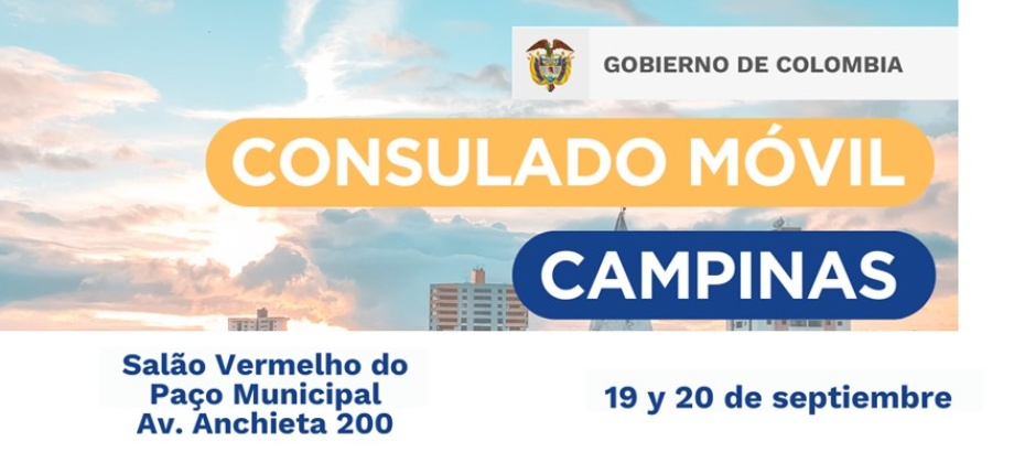 Consulado Móvil en Campinas entre el 19 y 20 de septiembre de 2022