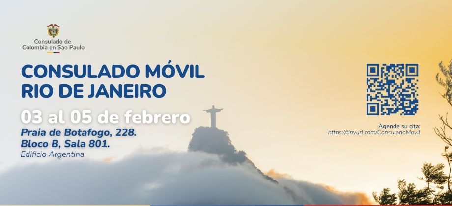 Consulado Móvil en Río de Janeiro se realizará del 3 al 5 de enero de 2025