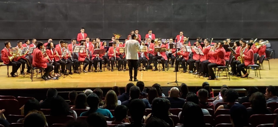 Banda Sinfónica de Zipaquirá se presentó en el auditorio de la Galería Olido de Sao Paulo