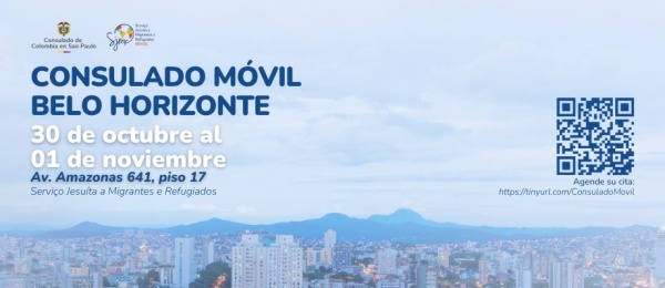 Consulado Móvil en Belo Horizonte del 30 de octubre al 1 de noviembre 