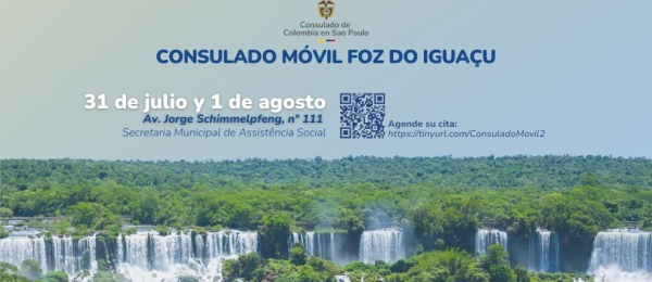 Consulado Móvil en Foz do Iguaçú se realizará del 31 de julio al 1 de agosto de 2025
