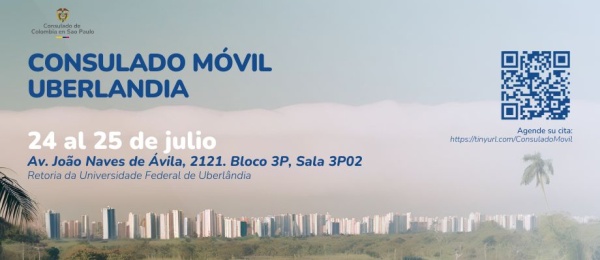 Consulado Móvil en Uberlandia  se realizará el24 y 25 de julio de 2025