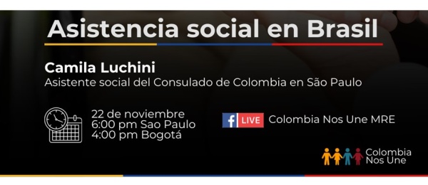 Participa de la charla en vivo sobre servicios de asistencia social en Brasil a realizarse el martes 22 de noviembre